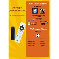 ONN WATCH STIK TV FULL HD CERTIFIED GOOGLE Streaming device