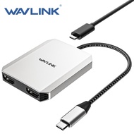 Wavlink USB-C to 2 HDMI Splitter 4K 120Hz/60Hz/30Hz Supports 95W Fast Charging - HD 2.1 Dual Screen 