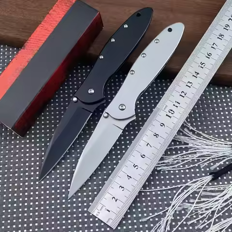 LEEK 1660 Aluminum Folding Knife with 14C28N Blade Essential for Camping and Barbecue Parties Practi