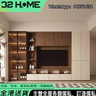電視櫃 TV cabinet 可上門度尺 可訂造 包送貨 全屋定制 電視櫃茶几組合 實木電視櫃 實木櫃 儲物櫃 茶几 木台 包送貨 大容量 省空間 收納分區 F-H1018KTV3005-F