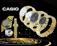 (casio) กันน้ำ นาฬิกาข้อมือผู้ชายและผู้หญิง นาฬิกาcasio สีทอง สายเหล็ก นาฬิกาผู้ชาย นาฬิกาคู่รัก คาส