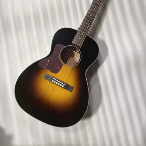 parlor lefty guitar ,custom acoustic electric OO guitar left handed LG body fingerstyle guitar with 