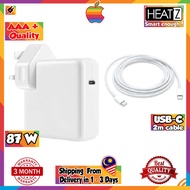 87W USB C Charger Power Adapter with 2M Type C Cable 15" 2016-2020