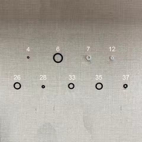 5pcs/pack Seal Ring O-rings for NT-180 Series Airbrush Accessories Backup Parts for Nasedal NT-180 A
