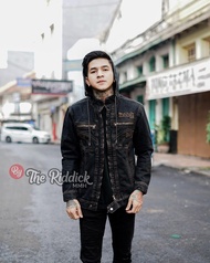 JAKET JEANS premium kualitas TOKO Razka.shope / jaket dengan model RESLETING TOPI dengan kualitas de