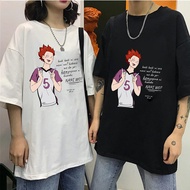 Haikyuu Fashion Japanese Anime T Shirt Men Satori Tendou Funny  T-shirt Casual Cool Streetwear Tshir