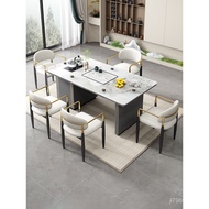 Combination Tea Table Slate Light Luxury Tea Table Chair Small Coffee Table Modern Slate Kettle Balc