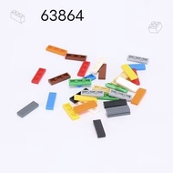 MOC 63864 Small Particle Building Blocks Spare Parts 1x3 Flat Panel Mosaic Assembly Educational Toys