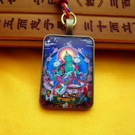 Tibetan Ethnic Green Tara Tibetan Thangka Genuine Universal Small Amulet Pendant Tibetan Jewelry LF1