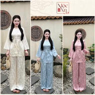 French Ao Dai, Ba Ba TRUC DAO Ao Dai, Ba Ba Ao Dai with high quality fabric - Moc An Ao Dai