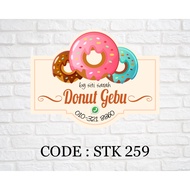 STICKER PRODUK DONUT | PASTRI | DONUT GEBU | BOMBOLONI
