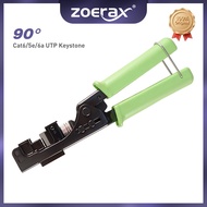 ZoeRax 90 Degree Keystone Jack Punch Down Tool Specific Modular fit CAT5/5e and CAT6/6A Adapter Fast