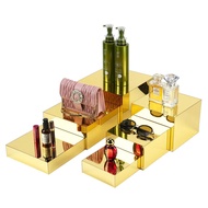 Cross-Border Hot Sale Golden Acrylic Buffet Food Display Rack Cube Shooting Display Rack Countertop 