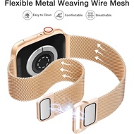 Watch Strap Milanese Loop Magnetic Steel Band for Apple Watch 42mm / 44mm / 45mm / Ultra 49mm Heytea