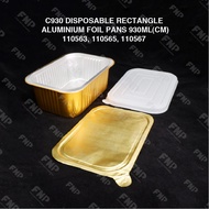 C930 DISPOSABLE RECTANGLE ALUMINIUM FOIL PANS 930ML(CM)