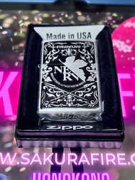 🔥Zippo🔥 2016年 日版 《新世紀福音戰士-Eva》哥特黑暗風 NERV使徒司令部 鍍銀限量紀念版 絕版打火機