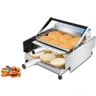 220V Commercial Double layer Hamburger Baking Machine Electric Bake Burger Machine  Batch Bun Bread 