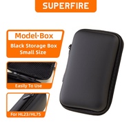 SUPERFIRE Storage Box Black Suitable for Headlamp HL23 HL05 HL05-S HL16 HL07 HL06 HL63 HL75