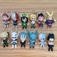 12Pcs/Set 6cm Cartoon Anime My Hero Academia Pendant Keychain Car Key Chain Key Ring Keyring Phone Bag Ornament Fashion Jewelry Kids Gifts