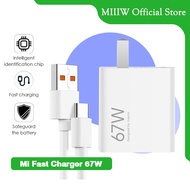 MI Fast Charger 67W ชุดสายชาร์จ ที่ชาร์จ 67W Turbo Charge สายชาร์จ หัวชาร์จ ชาร์จเร็ว Charger Kit