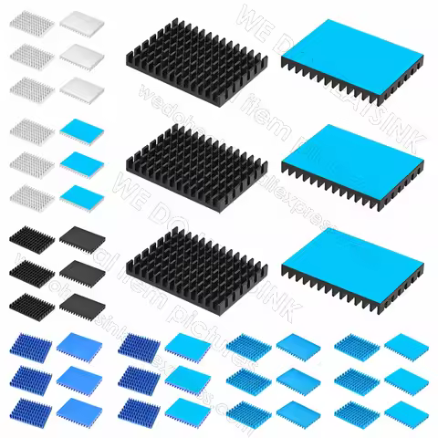 Aluminum Heatsink 30x40x5mm / 1.18x1.57x0.2" Aluminum Heatsink Cooler Radiator Cooling For Raspberry