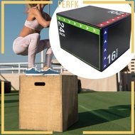 [Perfk] 3 in 1 Plyometric Jumping Box Training Box Plyo Box for Exercise Fitness Gym