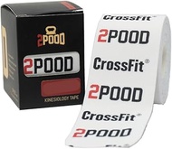 2POOD Kinesiology Tape | Offical Athletic Tape of Crossfit | 10" Pre-Cut and Continuous | Premium & 
