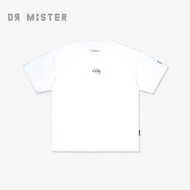 DR MISTER Blue Print Tee - White