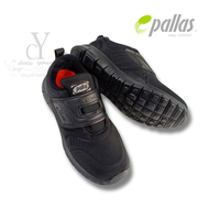 100% Original PALLAS JAZZ 205-0204BK SCHOOL SHOES SINGLE VELCRO STRAP Black Shoe | Kasut Sekolah PAL