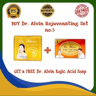Dr. Alvin Rejuvenating Set no. 5 with FREE Dr. Alvin Kojic Acid Soap