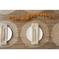Chilewich TerraStrand® Microban® Dahlia Moulded Table Mat/Placemat, 36 x 38 cm
