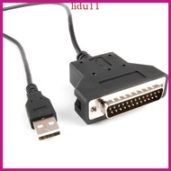 LID USB to DB25 25Pin Male Cable for Data Transfer in Office and Industrial Use 180cm