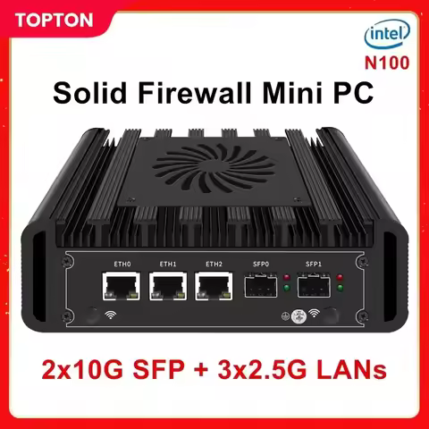 2x10G SFP+ Solid Firewall Mini PC 3x2.5G i226-V Lans Intel i3 N305 N300 N150 DDR5 NVMe Proxmox pfSen