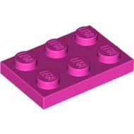 Lego Lego 3021 Dark Pink Plate Dark Pink Plate 2x3 6060801