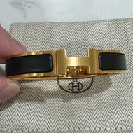 Hermes clic hh 手環 男  黑金色 官網購入
