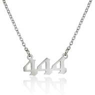 RINHOO Stainless Steel Angel Number Necklace 111 222 333 444 555 666 777 888 999 Stainless Steel Pen