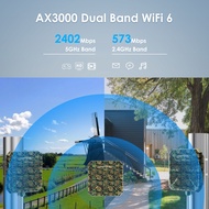 WAVLINK WiFi6 akses Point Dual Band 24g +5G AX3000 Range Long Outdoor WiFi Mesh Extender dengan PoE/