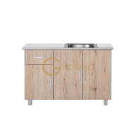 【Produk popular】 ✮Kitchen Cabinet/ Basin Cabinet/ Sink Kitchen Cabinet/ 4ft Basin Cabinet/ 4ft Kitchen Cabinet with Sink