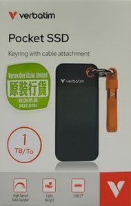 Verbatim Pocket SSD USB 3.2 Gen 2 USB-C to USB-C 1TB external.Hard Drive