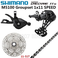 【Authentic】LSHIMANO DEORE M5100 Groupset MTB M6000 Mountain Bike Groupset 1x11-Speed 11-42T 11-51T M