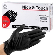 Nice&amp;Touch Nitrile Gloves Black M