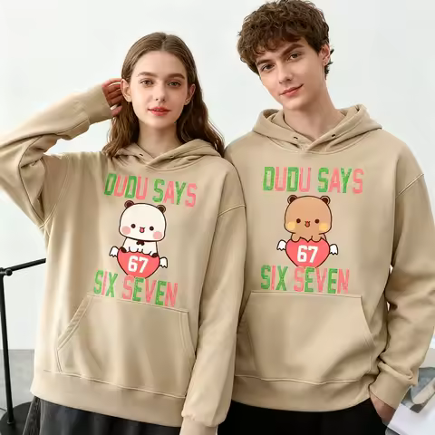 Bubu Says Six Seven Dudu Says Six Seven Cute Couple Clothing Bubu Dudu 67 Sweatshirt Matching Outfit