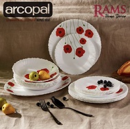 HOT🔥ARCOPAL 19PCS ROUND DINNER SET/SET PINGGAN MAKAN HIDANGSN UNTUK 6 ORANG RINGAN DAN TAHAN LASAK💯-