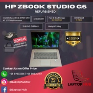 HPZBook Studio G5 Mobile Workstation Intel Xeon E-2176M 6 Cores 15.6 Display 32GB RAM