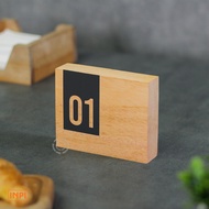 Wooden table numbers - cafe table numbers - INPI HOUSE