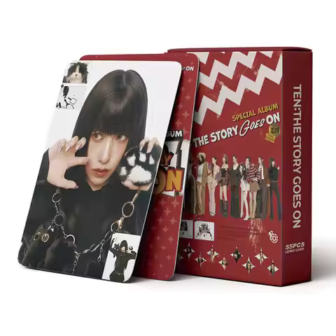 55Pcs Kpop Idol TWICE Card The Story Goes on Card 10th Anniversary Special Album TEN Fan Collection 