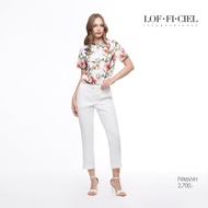 LOF-FI-CIEL womans pants Jubili Runway กางเกงผู้หญิง ขาตรง ทรงสลิม สีขาว F9X6WH