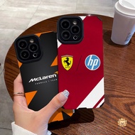 F1 Team Logo Leather Phone Case for iPhone 17 Pro Max 16 16E 15 14 13 12 11 Pro Max 8 7 Plus X XR Xs