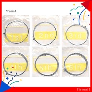 [FM] 6Pcs/1Set Bronze Steel Strings Warm Balanced Tone for Acoustic Guitar 150XL