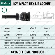 SATA Impact Hex Socket Bit 1/2" Pneumatic Torx Socket Bit Soket Bit Torx Pneumatik Sata Tools